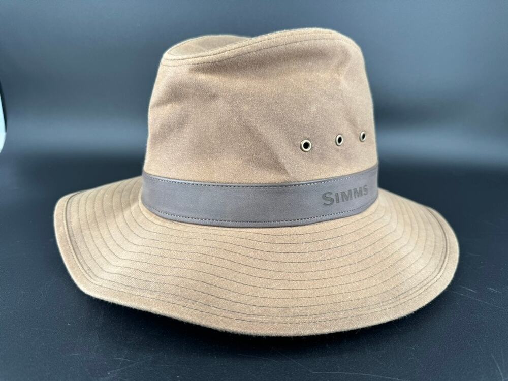 Simms Fishing Guide Classic Fishing Hat S/M w/ Hidden Stash Pocket Western Style